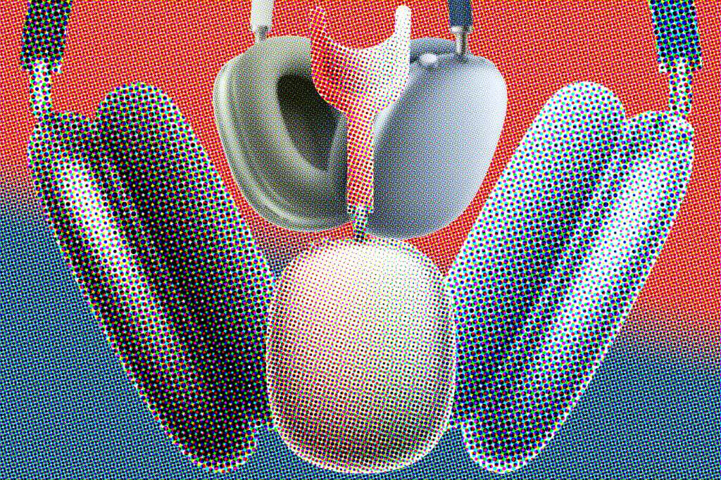 AirPods Max halftone graphic