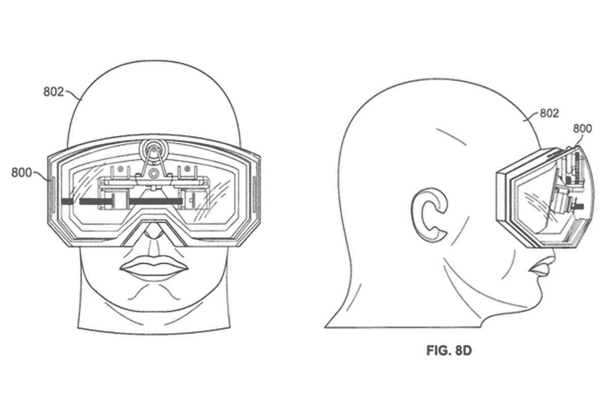 Apple AR glasses patent illustration