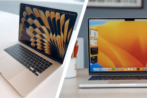 ¿En qué se diferencian el MacBook Air de 15 pulgadas y el MacBook Pro de 14 pulgadas?