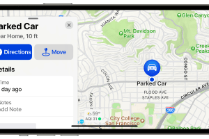 How to find a parked car's location on iPhone