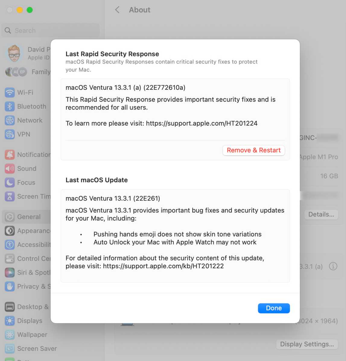 How to remove a Rapid Security Response on Mac