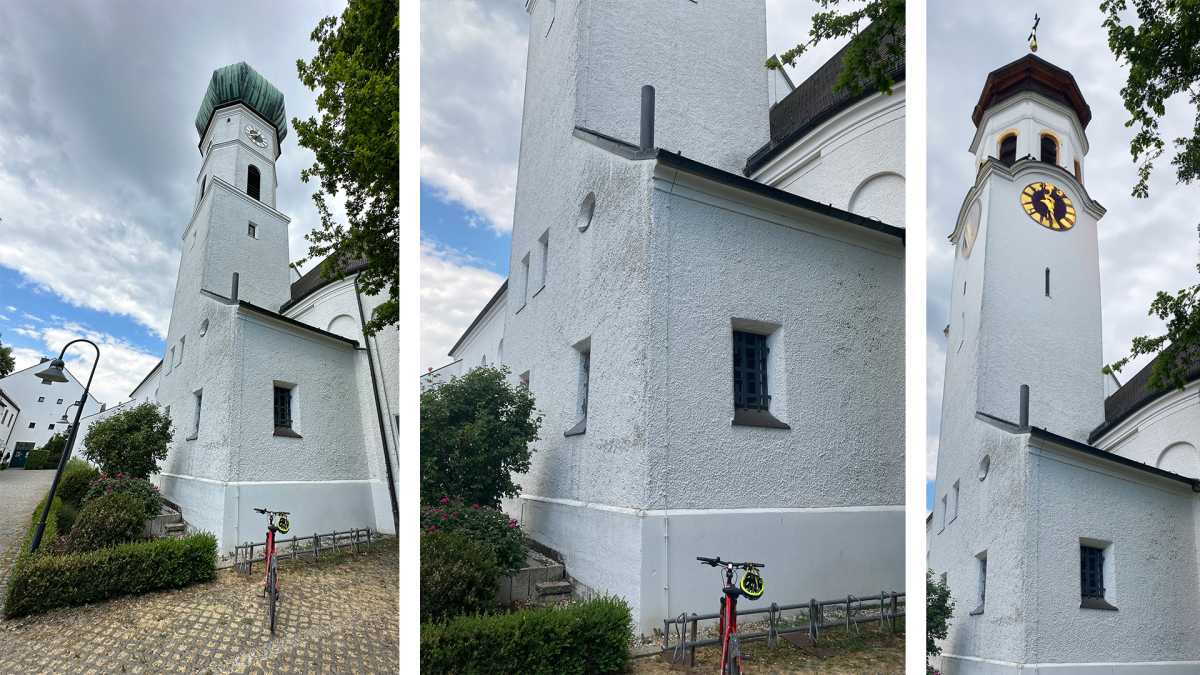 Photoshop-KI entwirft einen Kirchturm