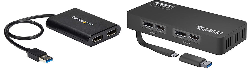 USB-A 3.0 to display adapters